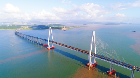 乐清湾大桥国庆节前通车 乐清至玉环车程缩短为20分钟